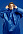 Дождевик-анорак R1, синий с логотипом  заказать по выгодной цене в кибермаркете AvroraStore