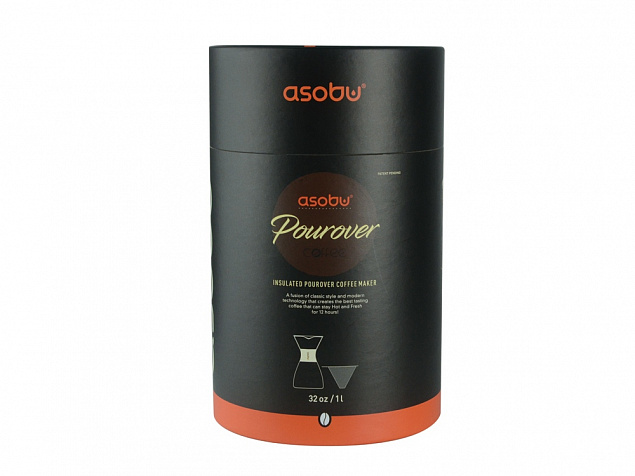 Кофеварка POUR OVER, 1000 мл, серебристый/черный с логотипом в Москве заказать по выгодной цене в кибермаркете AvroraStore