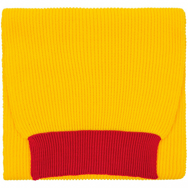 Шарф Snappy, желтый с красным с логотипом в Москве заказать по выгодной цене в кибермаркете AvroraStore