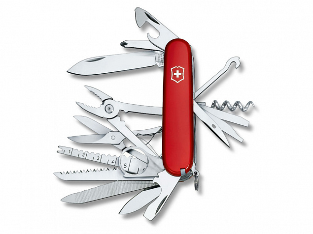 Нож перочинный «Swiss Champ», 91 мм, 33 функции с логотипом в Москве заказать по выгодной цене в кибермаркете AvroraStore