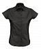 Рубашка женская с коротким рукавом EXCESS, черная с логотипом  заказать по выгодной цене в кибермаркете AvroraStore