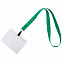 Лента для бейджа Neckband, зеленый с логотипом в Москве заказать по выгодной цене в кибермаркете AvroraStore