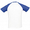 Футболка мужская двухцветная FUNKY 150, белая с ярко-синим с логотипом в Москве заказать по выгодной цене в кибермаркете AvroraStore