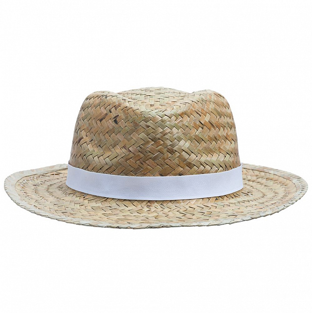 Шляпа Daydream, бежевая с белой лентой с логотипом в Москве заказать по выгодной цене в кибермаркете AvroraStore