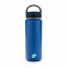 Герметичная вакуумная бутылка с широким горлышком, синяя с логотипом в Москве заказать по выгодной цене в кибермаркете AvroraStore