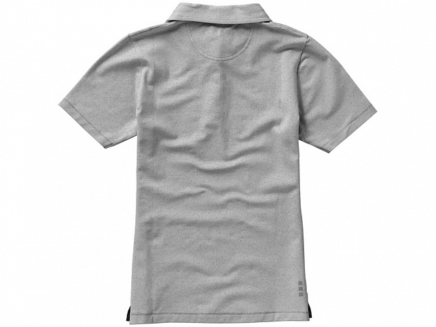 Рубашка поло Markham женская, серый меланж/антрацит с логотипом в Москве заказать по выгодной цене в кибермаркете AvroraStore