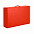 Коробка складная подарочная, 37x25x10cm, кашированный картон, красный с логотипом в Москве заказать по выгодной цене в кибермаркете AvroraStore