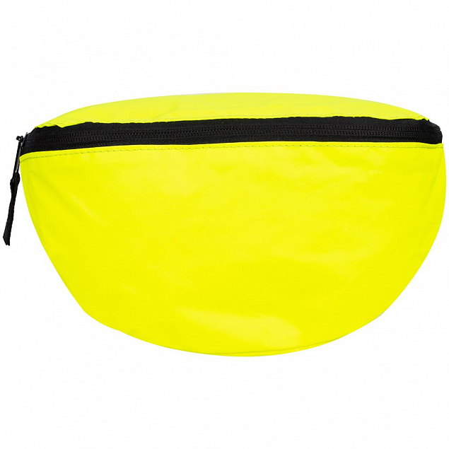 Поясная сумка Manifest Color из светоотражающей ткани, неон-желтая с логотипом в Москве заказать по выгодной цене в кибермаркете AvroraStore