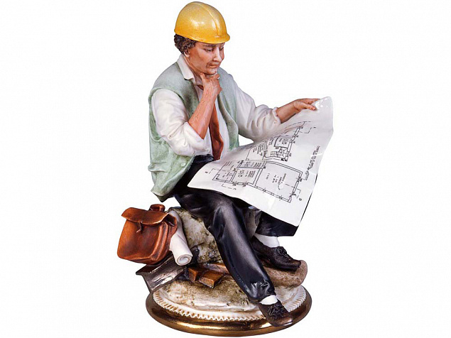 Скульптура «Инженер» с логотипом в Москве заказать по выгодной цене в кибермаркете AvroraStore