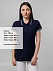 Рубашка поло женская Virma Stripes Lady, темно-синяя с логотипом в Москве заказать по выгодной цене в кибермаркете AvroraStore