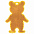Пешеходный светоотражатель «Мишка», неон-желтый с логотипом в Москве заказать по выгодной цене в кибермаркете AvroraStore