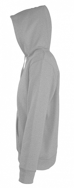 Толстовка мужская на молнии с капюшоном Seven Men 290, серый меланж с логотипом в Москве заказать по выгодной цене в кибермаркете AvroraStore