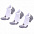 Набор из 3 пар спортивных женских носков Monterno Sport, красный фиолетовый и розовый с логотипом в Москве заказать по выгодной цене в кибермаркете AvroraStore