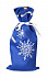 Чехол для шампанского «Снежинки», синий с логотипом в Москве заказать по выгодной цене в кибермаркете AvroraStore
