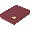 Коробка Good Luck, бордовая с логотипом  заказать по выгодной цене в кибермаркете AvroraStore
