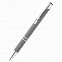 Ручка металлическая Molly софт-тач, серая с логотипом в Москве заказать по выгодной цене в кибермаркете AvroraStore