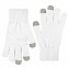 Перчатки сенсорные REACH, белый, 100% акрил с логотипом в Москве заказать по выгодной цене в кибермаркете AvroraStore