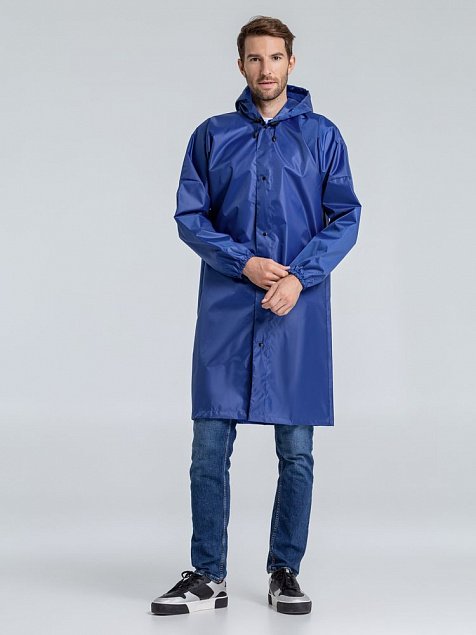 Дождевик унисекс Rainman Strong, ярко-синий с логотипом в Москве заказать по выгодной цене в кибермаркете AvroraStore
