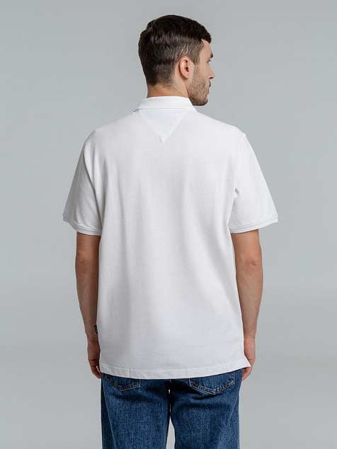 Рубашка поло мужская Neptune, белая с логотипом в Москве заказать по выгодной цене в кибермаркете AvroraStore