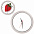 Часы настенные "ПРОМО" разборные ; красный, D28,5 см; пластик с логотипом в Москве заказать по выгодной цене в кибермаркете AvroraStore