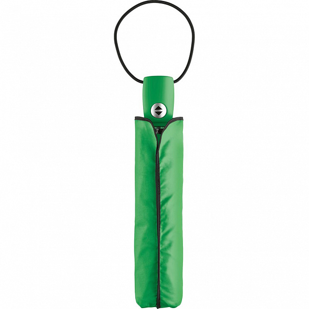 Зонт складной AOC, светло-зеленый с логотипом в Москве заказать по выгодной цене в кибермаркете AvroraStore