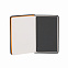 Блокнот "Бергамо", покрытие soft touch, формат А6, черный/оранжевый# с логотипом в Москве заказать по выгодной цене в кибермаркете AvroraStore