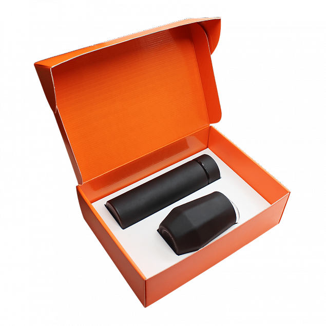 Набор Hot Box E (софт-тач) W, черный с логотипом в Москве заказать по выгодной цене в кибермаркете AvroraStore