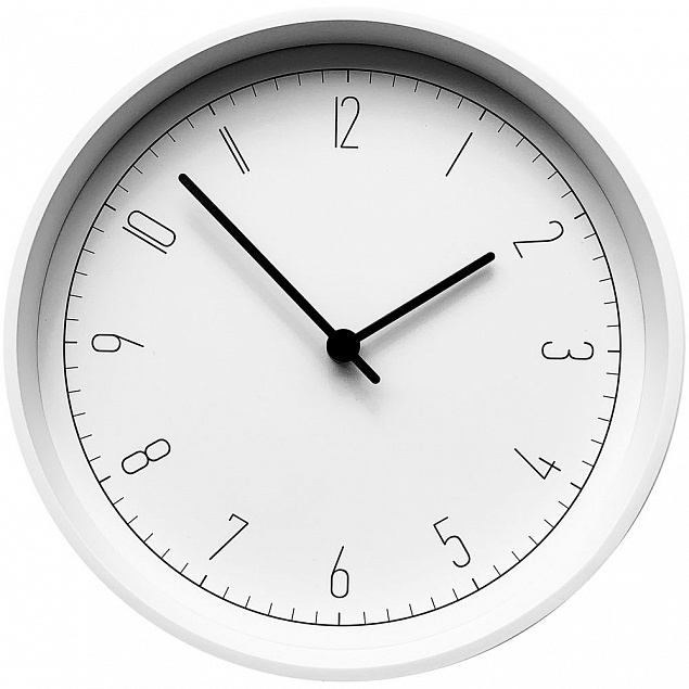 Часы настенные Oddi, белые с логотипом в Москве заказать по выгодной цене в кибермаркете AvroraStore