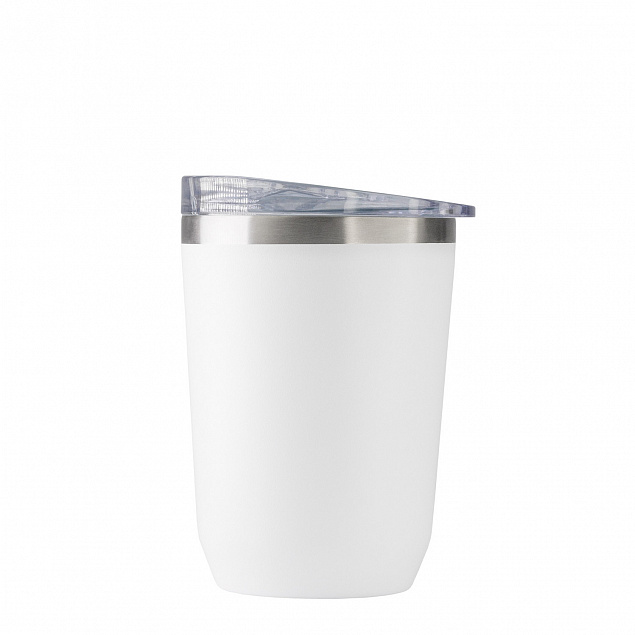 Термокружка вакуумная с керамическим покрытием Arctic, 380 ml, белый/аква с логотипом  заказать по выгодной цене в кибермаркете AvroraStore