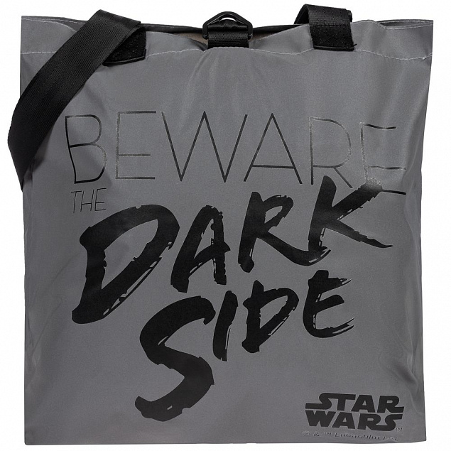 Шоппер Beware The Dark Side из светоотражающей ткани с логотипом в Москве заказать по выгодной цене в кибермаркете AvroraStore