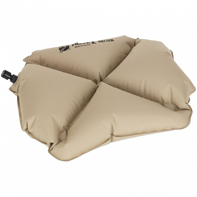 Надувная подушка Pillow X Recon, песочная с логотипом в Москве заказать по выгодной цене в кибермаркете AvroraStore