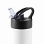 Спортивная бутылка для воды с трубочкой, 500 мл, белый с логотипом в Москве заказать по выгодной цене в кибермаркете AvroraStore