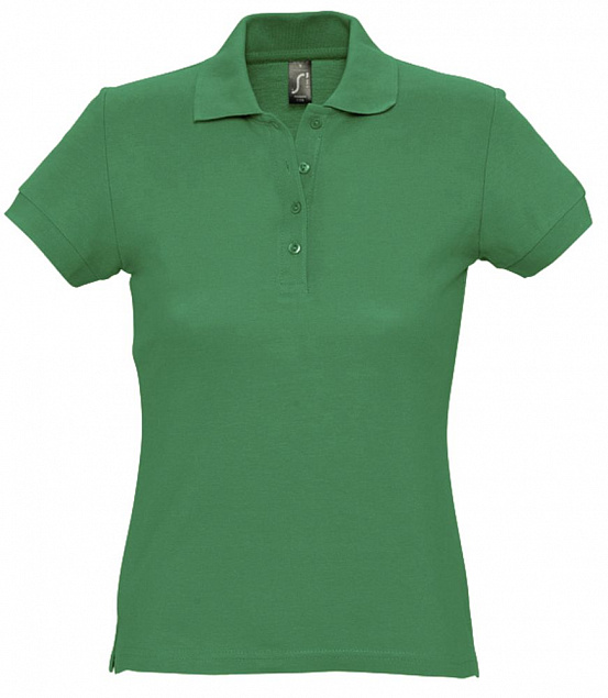 Рубашка поло женская PASSION 170, ярко-зеленая с логотипом в Москве заказать по выгодной цене в кибермаркете AvroraStore