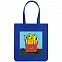 Холщовая сумка «Фри», ярко-синяя с логотипом в Москве заказать по выгодной цене в кибермаркете AvroraStore