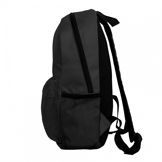 Рюкзак DISCO, черный, 40 x 29 x11 см, 100% полиэстер 600D с логотипом в Москве заказать по выгодной цене в кибермаркете AvroraStore