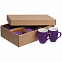 Набор кружек Good Morning c покрытием софт-тач, фиолетовый с логотипом в Москве заказать по выгодной цене в кибермаркете AvroraStore