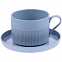 Чайная пара Pastello Moderno, голубая с логотипом в Москве заказать по выгодной цене в кибермаркете AvroraStore