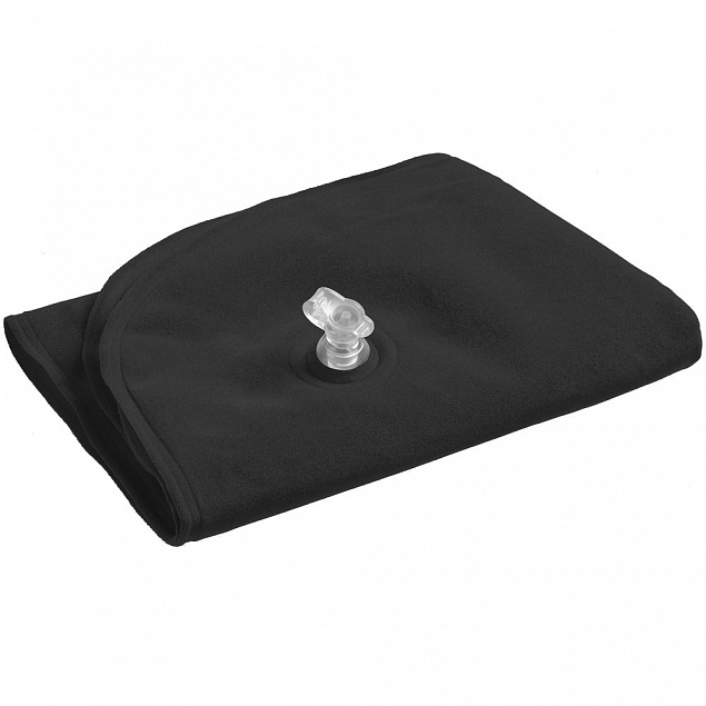 Надувная подушка под шею в чехле Victory, черная с логотипом в Москве заказать по выгодной цене в кибермаркете AvroraStore