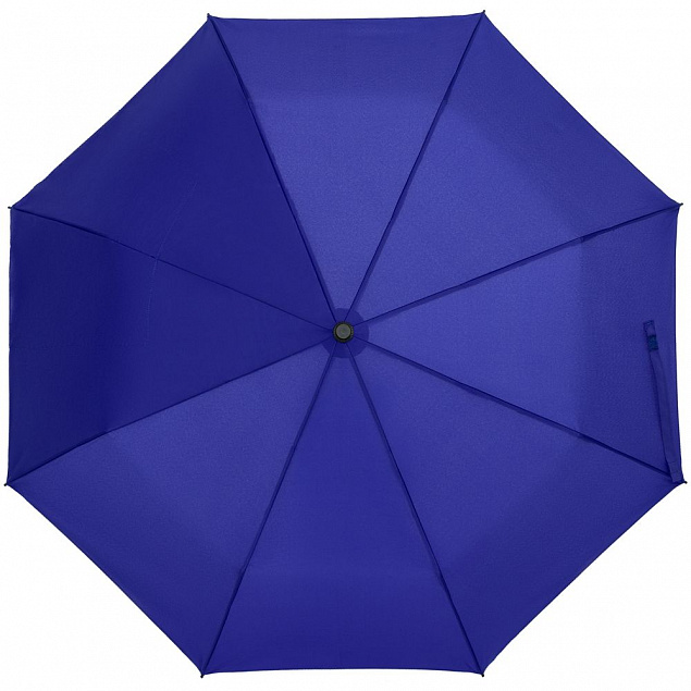 Зонт-сумка складной Stash, синий с логотипом в Москве заказать по выгодной цене в кибермаркете AvroraStore