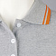 Рубашка поло женская PASADENA WOMEN 200 с контрастной отделкой, серый меланж c оранжевым с логотипом в Москве заказать по выгодной цене в кибермаркете AvroraStore