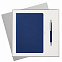Подарочный набор Spark, синий (ежедневник, ручка) с логотипом в Москве заказать по выгодной цене в кибермаркете AvroraStore