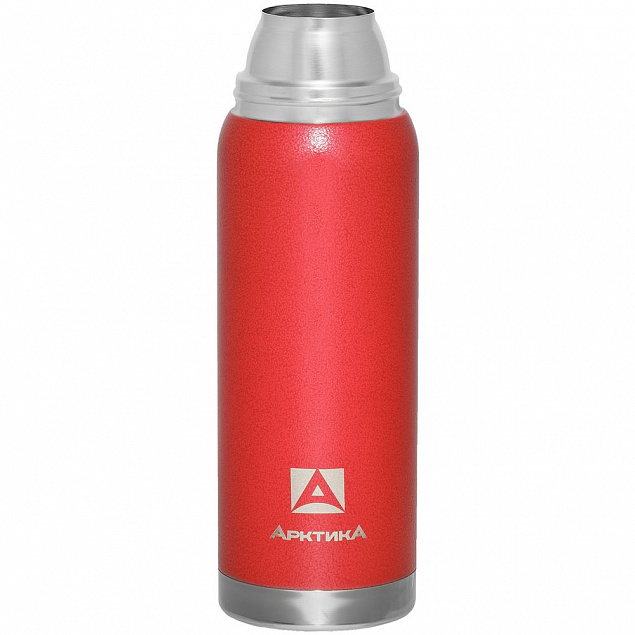 Термос «Арктика Hammerite 750», красный с логотипом  заказать по выгодной цене в кибермаркете AvroraStore