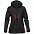 Куртка софтшелл женская Patrol, черная с красным с логотипом в Москве заказать по выгодной цене в кибермаркете AvroraStore