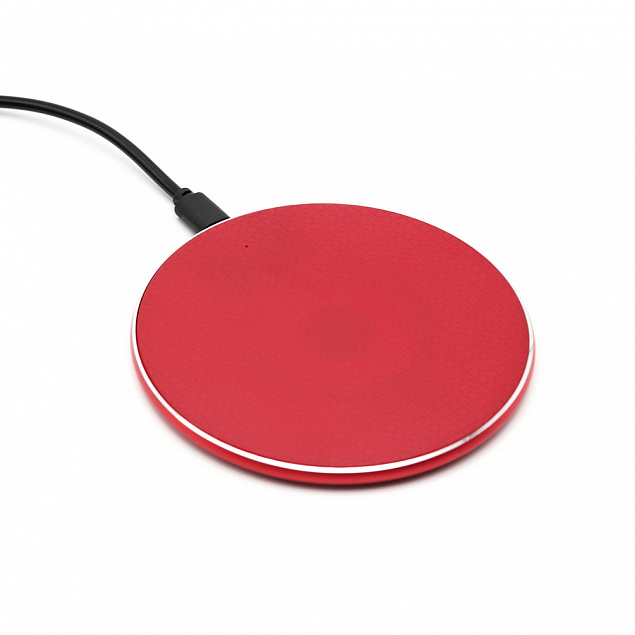 Беспроводное зарядное устройство Flappy, красный, красный с логотипом в Москве заказать по выгодной цене в кибермаркете AvroraStore