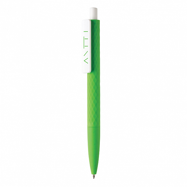 Ручка X3 Smooth Touch, зеленый с логотипом в Москве заказать по выгодной цене в кибермаркете AvroraStore