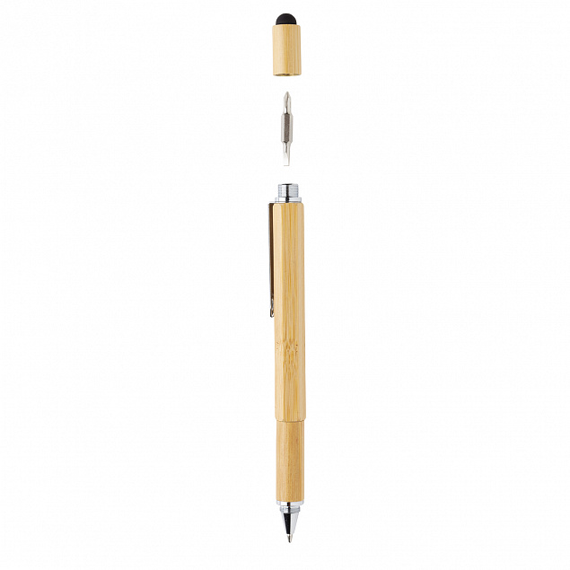 Многофункциональная ручка 5 в 1 Bamboo с логотипом в Москве заказать по выгодной цене в кибермаркете AvroraStore