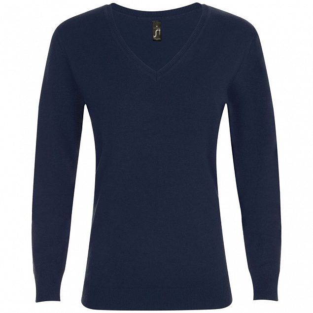 Пуловер женский Glory Women, темно-синий с логотипом в Москве заказать по выгодной цене в кибермаркете AvroraStore