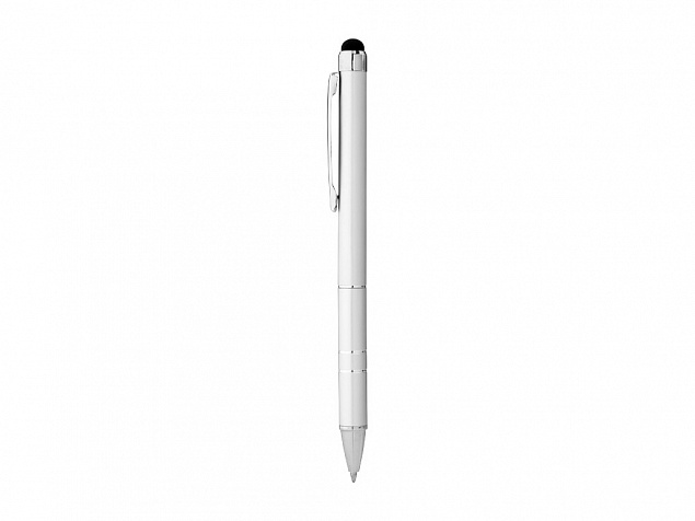 Ручка-стилус шариковая Charleston, серебристый, черные чернила с логотипом в Москве заказать по выгодной цене в кибермаркете AvroraStore