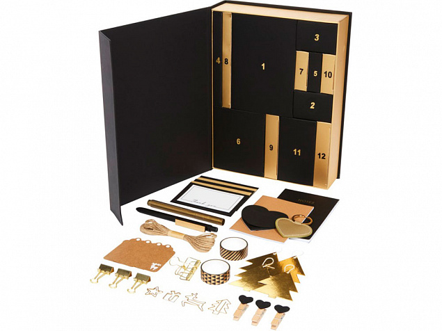 Подарочная коробка Felice с канцелярскими принадлежностями, золотистый с логотипом в Москве заказать по выгодной цене в кибермаркете AvroraStore
