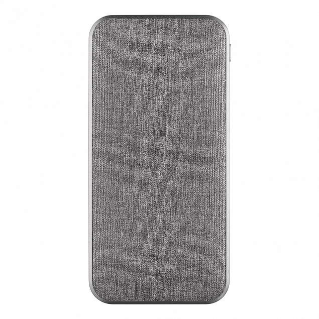 Внешний аккумулятор, Tweed PB, 10000 mah, серый, подарочная упаковка с блистером с логотипом  заказать по выгодной цене в кибермаркете AvroraStore